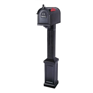 residential mailbox with post