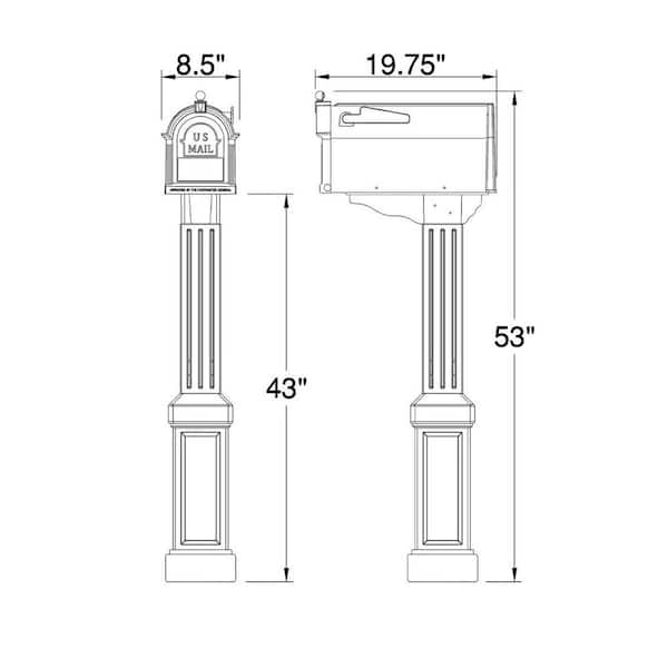 Postal PRO Craftsman mailbox kit