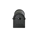 Postal PRO Manchester Black Steel and Aluminum Post Mount Mailbox