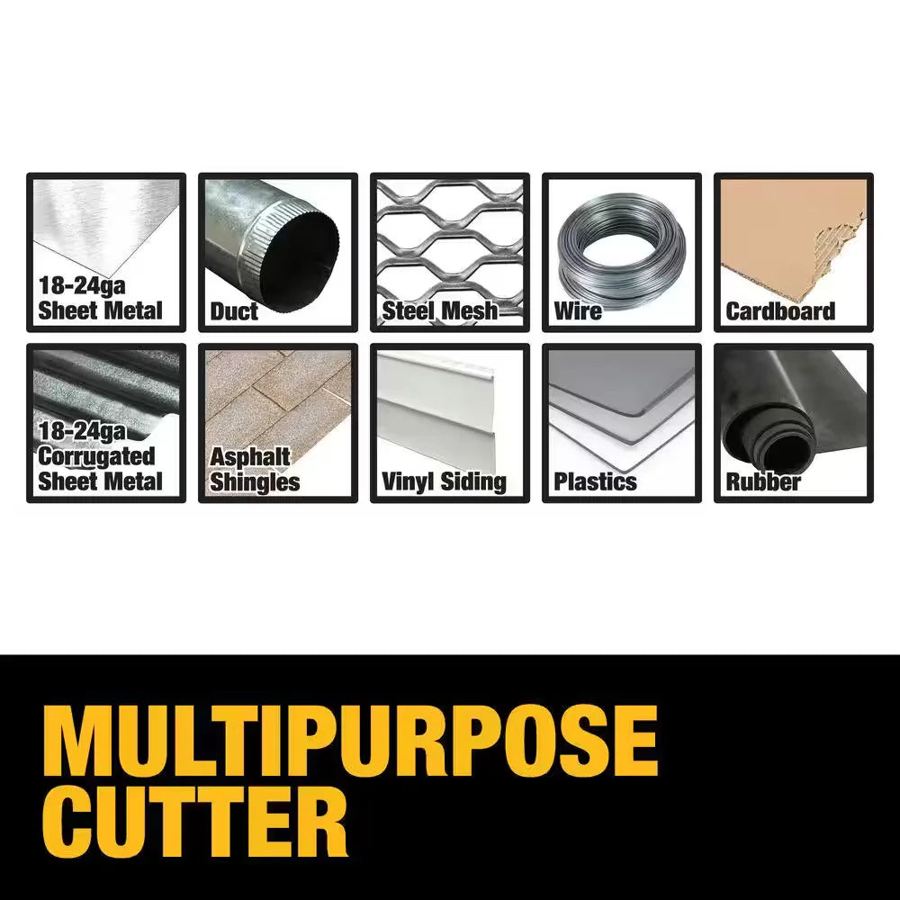 DEWALT DWASHRIR Impact Ready Shears Cuts 18-Gauge Material