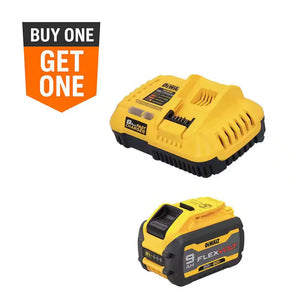 DEWALT DCB609C 20V/60V MAX FLEXVOLT Lithium-Ion 9.0Ah Battery and Charger Starter Kit - Open Box | #condition_open-box