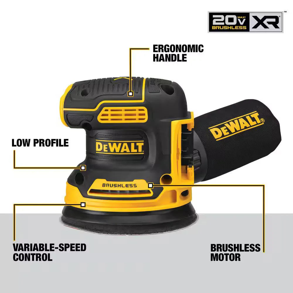 DEWALT DCW210B 20V MAX XR 5 in. Random Orbital Sander - Tool Only