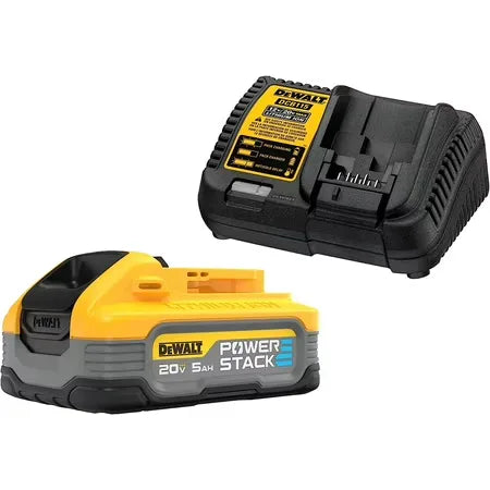 DEWALT DCBP520C 20V MAX XR POWERSTACK 5.0Ah Battery & Charger Kit
