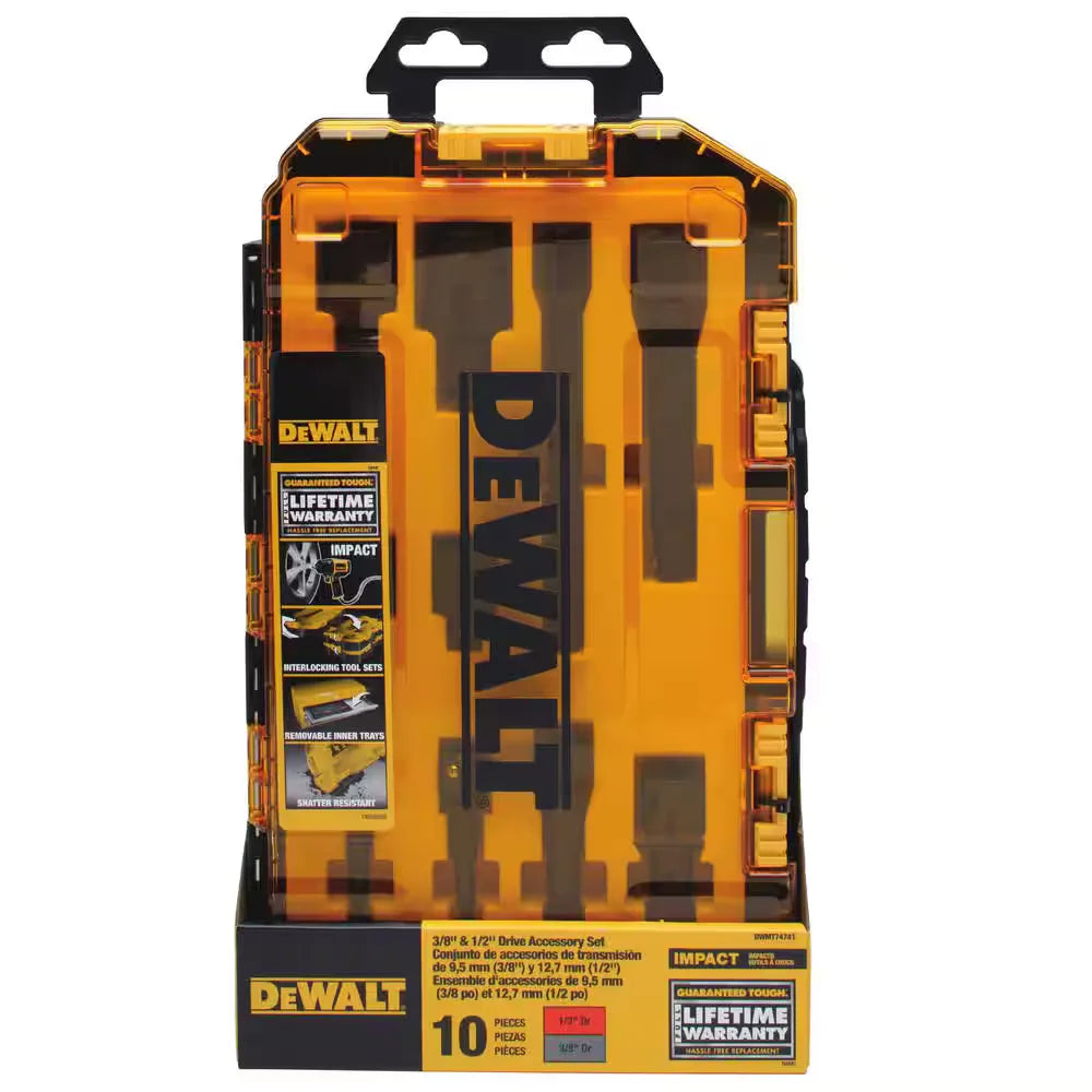 3/8 in. and 1/2 in. Drive Impact Accessory Set (10-Piece)
