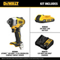 DEWALT DCF809D1 Atomic 20V 1/4 in. Compact Impact Cordless Driver Kit + 2.0Ah Battery Charger