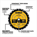 DEWALT 7-1/4 in. 24-Tooth Circular Saw Blades