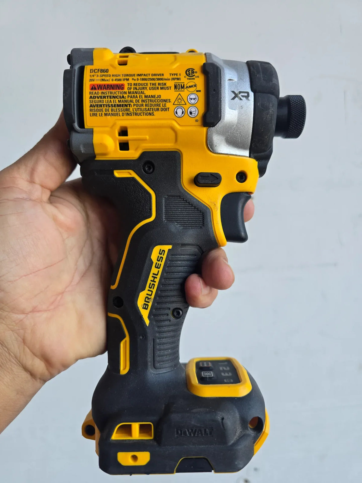 DEWALT DCF860B 20V MAX XR 1/4in Brushless Impact Driver Tool Only