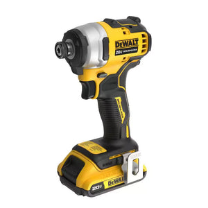 DEWALT DCF809D1 Atomic 20V 1/4 in. Compact Impact Cordless Driver Kit + 2.0Ah Battery Charger