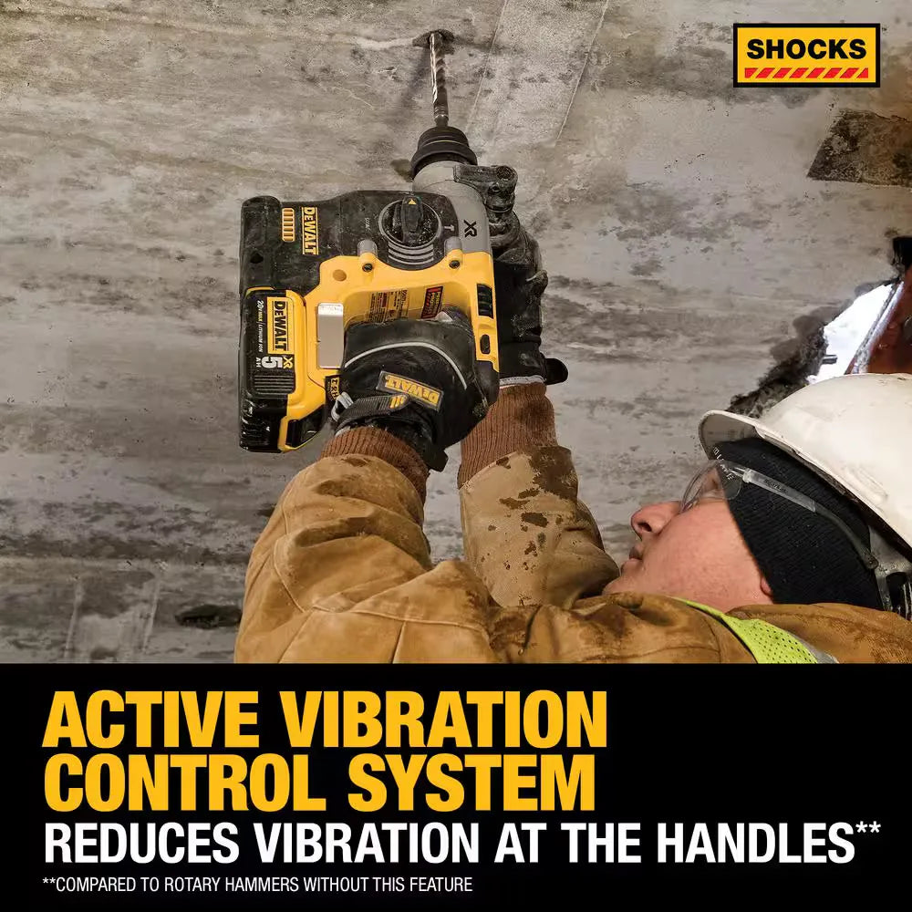 DEWALT DCH273B 20V MAX XR Cordless Brushless 1"  SDS Plus L-Shape Rotary Hammer Tool Only