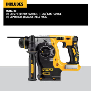 DEWALT DCH273B 20V MAX XR Cordless Brushless 1"  SDS Plus L-Shape Rotary Hammer Tool Only