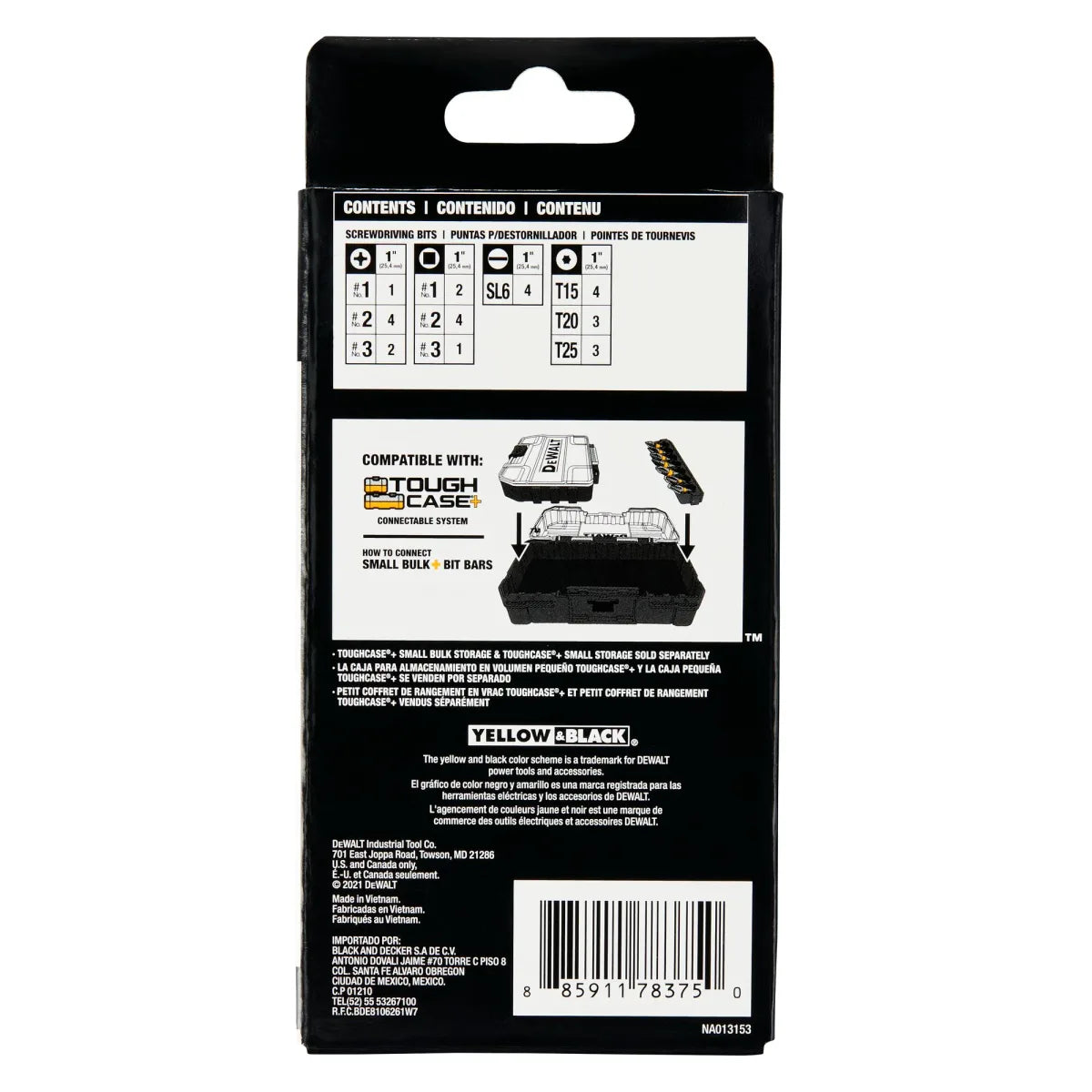 DEWALT DWABYTMF-28 MAXFIT 1 in. Carbon Steel Driving Bit Set 28Piece