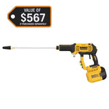 DEWALT DCPW1000X1 60V Cordless Pressure Washer - 1000 PSI, 1.0 GPM