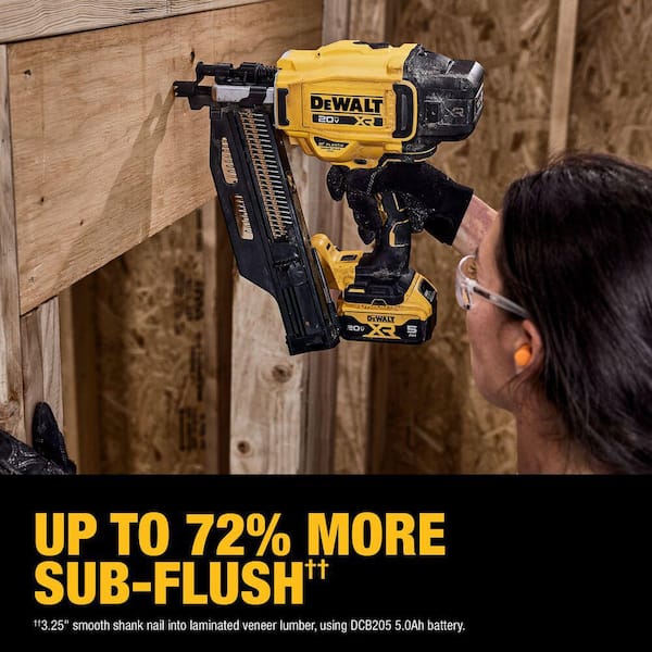 DEWALT 20-Volt framing nailer tool only listing photo