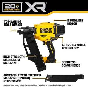 DCN920B DEWALT framing nailer close up product view