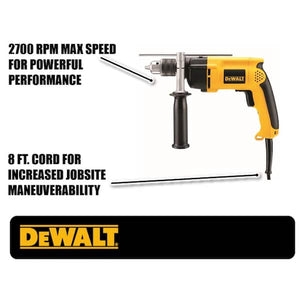 DEWALT 7.8 Amp Corded 1/2 in. Variable Speed Rever #condition_open-box