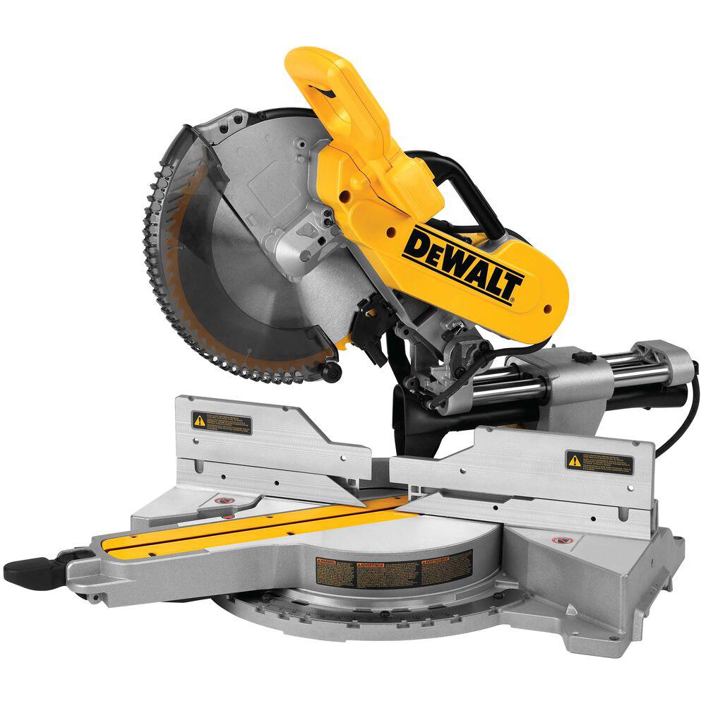 DEWALT 15 Amp 12 in. Double Bevel Sliding Compound Miter Saw