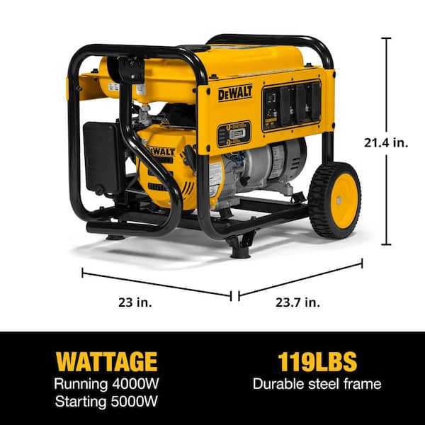 DEWALT portable generator for jobsite power