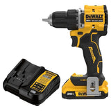 DEWALT ATOMIC 20V Lithium-Ion Cordless Compact 1/2 in. Drill/Driver Kit with 2.0Ah Battery and Charger