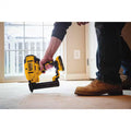 DEWALT 20V MAX XR Lithium-Ion Cordless 18-Gauge Narrow Crown Stapler Kit with 2.0Ah Battery, Charger, Contractor Bag Open Box