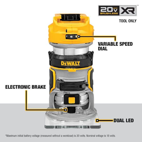 DEWALT 20V XR router brushless