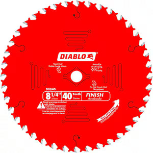 DIABLO D0840X saw blade for circular saw fine finish woodworking