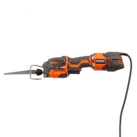 RIDGID THRU COOL 6 Amp 1-Handed Orbital Reciprocating Saw Kit – Compact Power (Open Box)