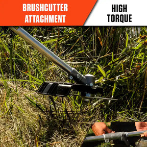 ECHO brushcutter attachment with 8 inch 80 tooth blade for heavy duty cutting