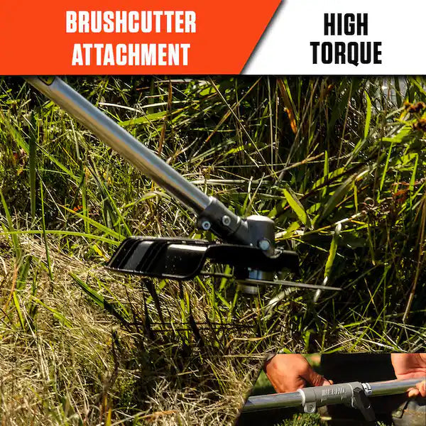 ECHO brushcutter attachment with 8 inch 80 tooth blade for heavy duty cutting