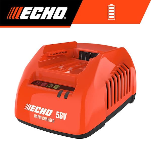 ECHO 56V rapid charger with 6 ft power cord and LED diagnostics display