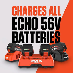 ECHO 56V battery charger rapid fast charger with onboard LED indicators