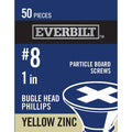 Everbilt #8 x 1 in. Coarse Zinc-Plated Phillips Bugle Head Wood Screws