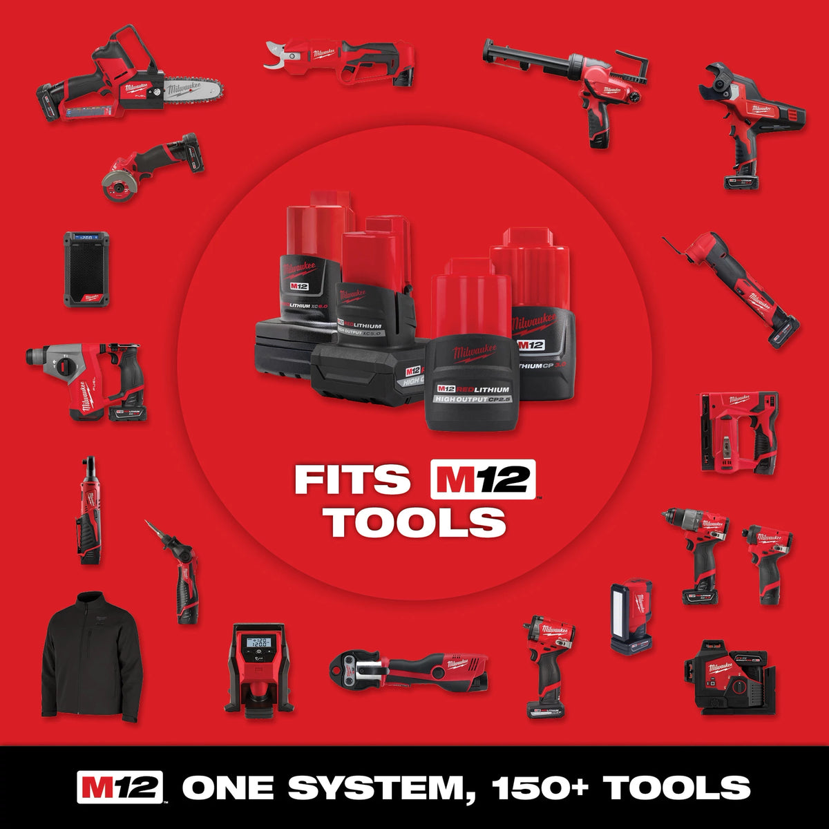 Milwaukee 48-11-2450 M12 REDLITHIUM HO XC5.0 Battery Pack