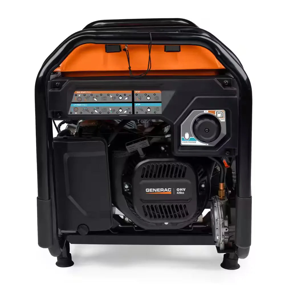 Generac 80112 GP7500E Dual Fuel Generator - 9400W Electric Start