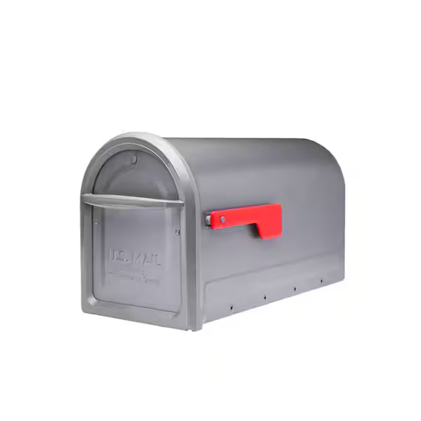 Architectural Mailboxes Mapleton Graphite Large Steel Post Mount Mailbox – Model 1002093983