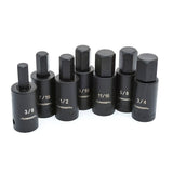Husky 1/2 in. Drive Hex Bit Impact Socket Set SAE 7-Piece