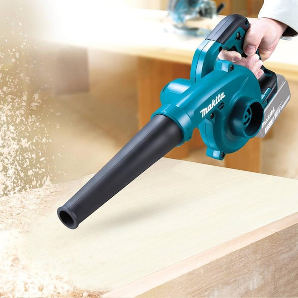 Makita LXT blower for workshop cleaning