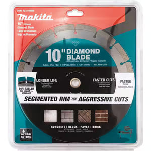 Makita B-69630 segmented rim blade for dry and wet cutting applications