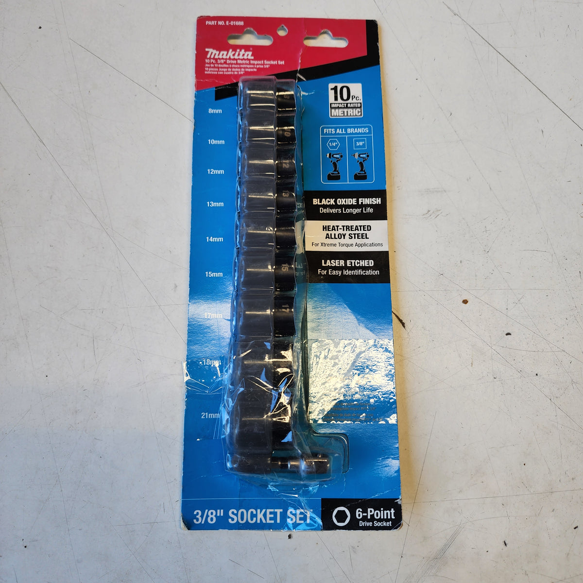 Makita E-01688 Metric Shallow Sockets