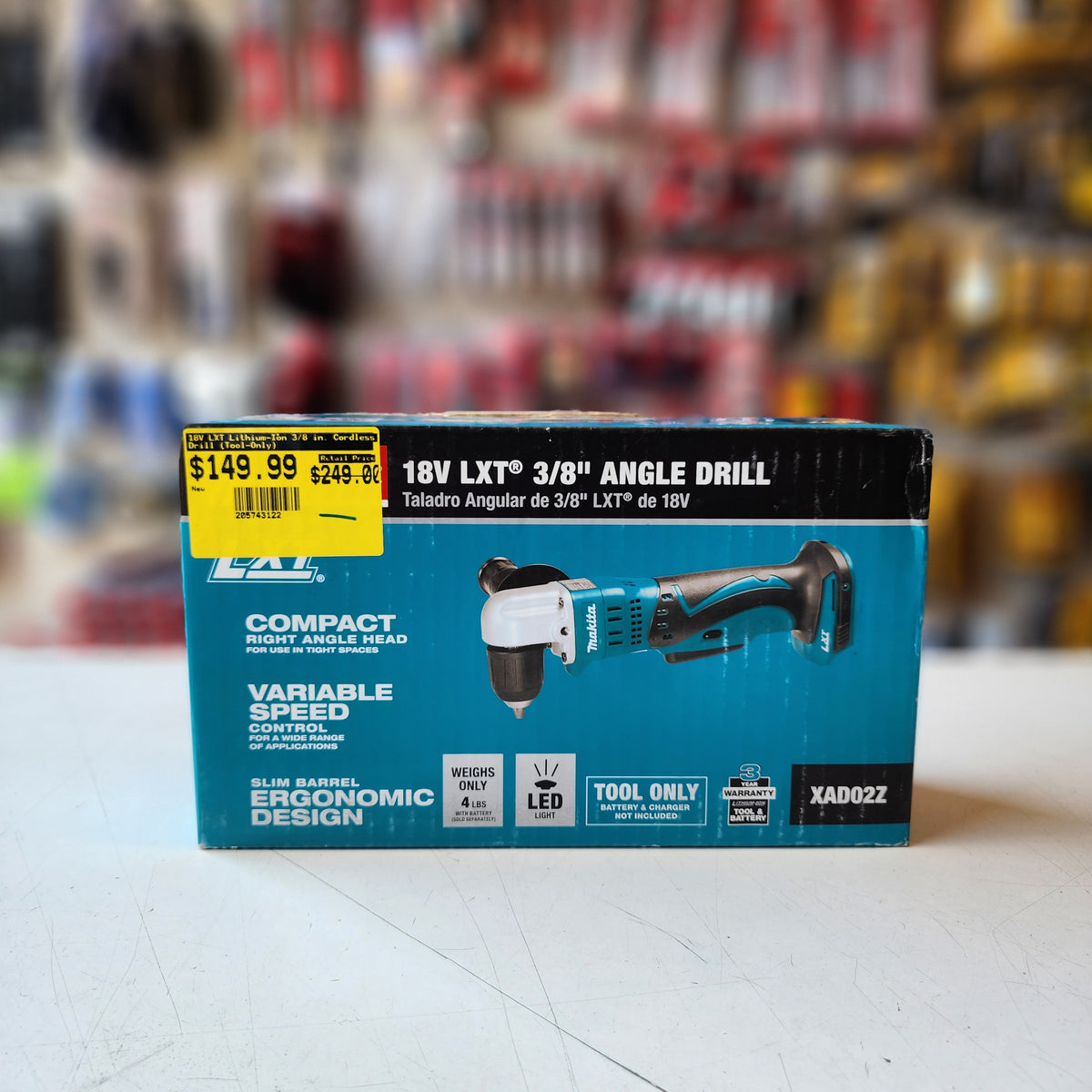 Makita XAD02Z cordless angle drill