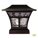 Hampton Bay Solar Deck Post Light LED Bronze 4x4 6x6