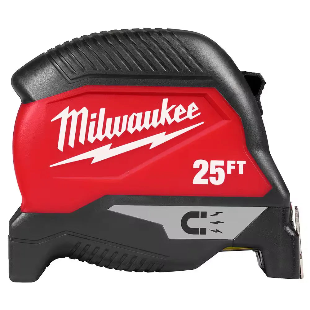 Milwaukee 48-22-1025MG 25 ft Compact Magnetic Tape Measure 2 Pack