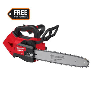 Milwaukee compact chainsaw for tree trimming