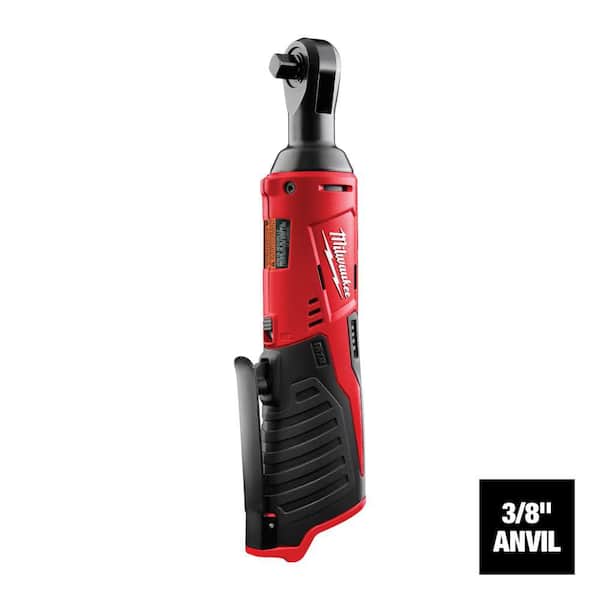 Milwaukee M12 12V Lithium-Ion Cordless 3/8 in. Ratchet (Tool-Only) – 1000000724