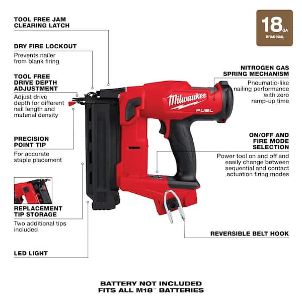 Milwaukee M18 FUEL Gen II 18-Gauge Brad Nailer Too #condition_open-box