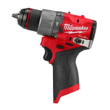 Milwaukee M12 FUEL 12V Lithium-Ion Brushless Cordless 1/2 in. Hammer Drill (Tool-Only) – 3404-20