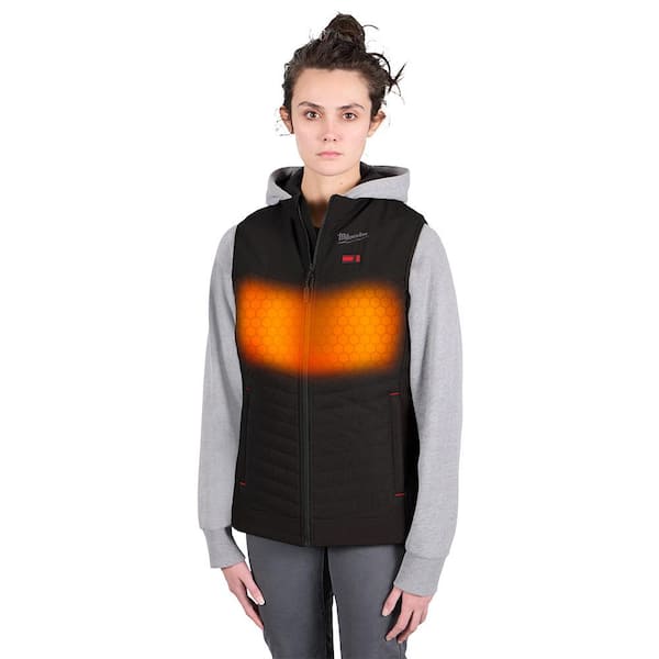 Milwaukee Women's Medium M12 12-Volt Lithium-Ion Cordless Axis Black Heated Vest Kit with (1) 2.0 Ah Battery and Charger