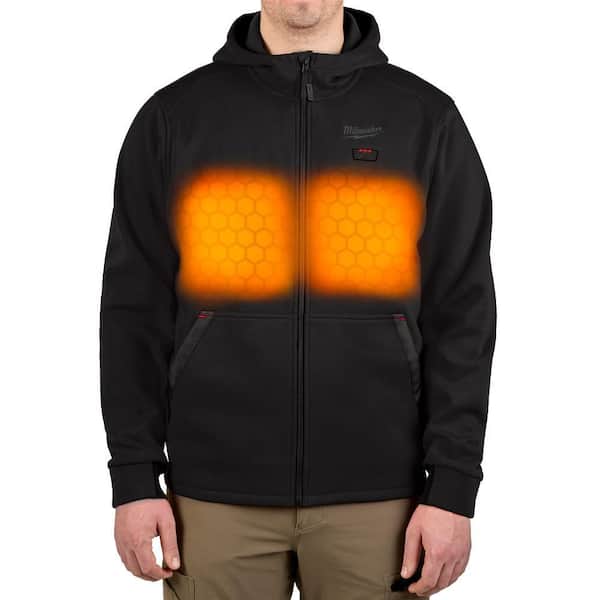 Milwaukee Men's 2X-Large M12 12-Volt Lithium-Ion Cordless Black Heated Jacket Hoodie Kit