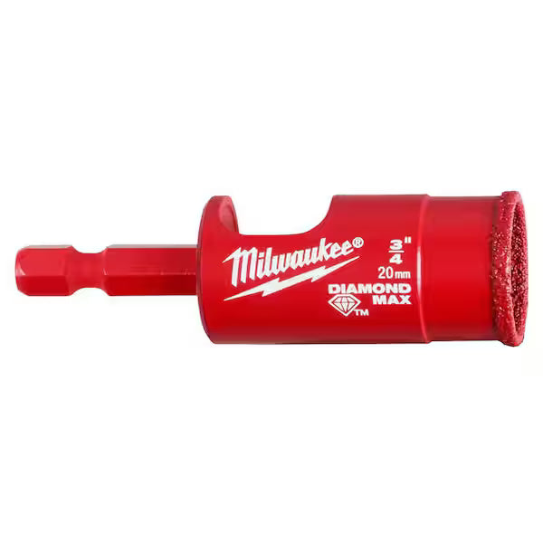Milwaukee 3/4 in. Diamond Max Hole Saw – Model 1002314587