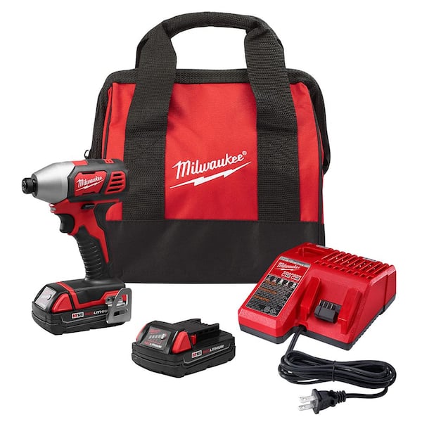 Milwaukee M18 18V 1/4 in. Cordless Impact Driver Kit – Model 1001278936