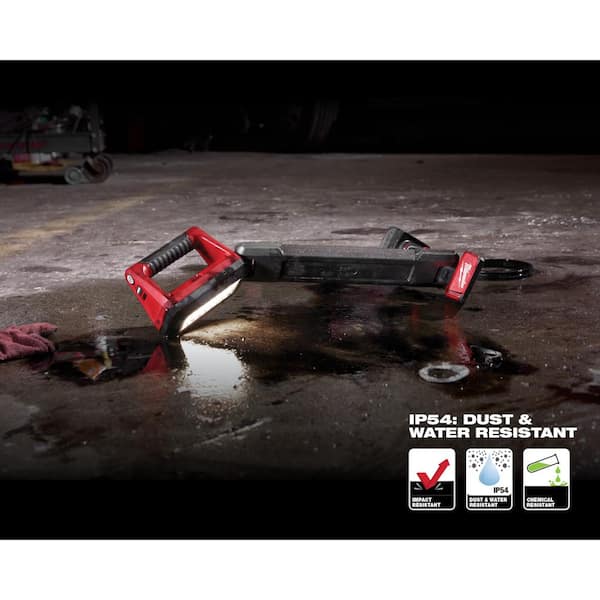 cordless underbody work light by Milwaukee close up